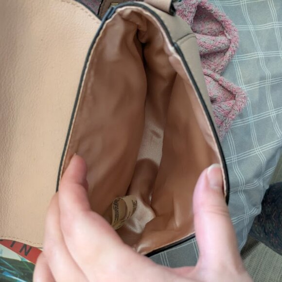 Victoria's Secret Pale Pink and Gold Crossbody Purse - Picture 3 of 11